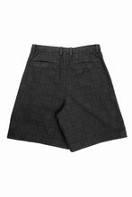 画像をギャラリービューアに読み込む, Juun.J [COMFORT] Square Jacquard Waist String Shorts (Black)