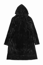画像をギャラリービューアに読み込む, A.F ARTEFACT HOODED LONG JACKET / WASHER VELOR (BLACK)