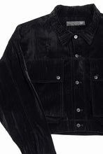 画像をギャラリービューアに読み込む, A.F ARTEFACT BIG POCKET SHORT BLOUSON / WASHER VELOR (BLACK)