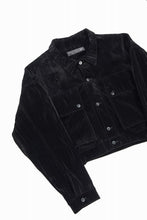 画像をギャラリービューアに読み込む, A.F ARTEFACT BIG POCKET SHORT BLOUSON / WASHER VELOR (BLACK)
