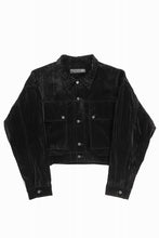 画像をギャラリービューアに読み込む, A.F ARTEFACT BIG POCKET SHORT BLOUSON / WASHER VELOR (BLACK)