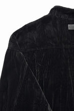 画像をギャラリービューアに読み込む, A.F ARTEFACT BIG POCKET SHORT BLOUSON / WASHER VELOR (BLACK)