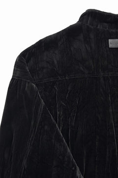 画像をギャラリービューアに読み込む, A.F ARTEFACT BIG POCKET SHORT BLOUSON / WASHER VELOR (BLACK)