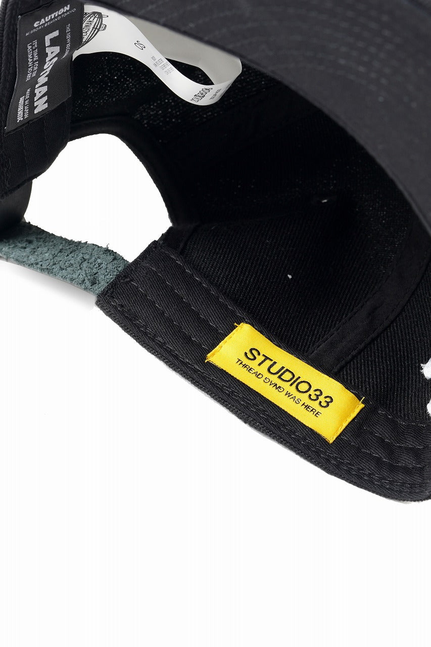 Load image into Gallery viewer, LASTMAN BASEBALL CAP &quot;SOUL SURVIVOR&quot; feat. STUDIO33 (BLACK)