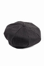 画像をギャラリービューアに読み込む, KLASICA OVER SIZED CLASSIC 8 PEICES BERET / FORK NEEDLE PUNCH SUPER 100&#39;s PENCIL STRIPE (IRON BROWN STRIPES)