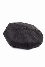 画像をギャラリービューアに読み込む, KLASICA OVER SIZED CLASSIC 8 PEICES BERET / FORK NEEDLE PUNCH SUPER 100&#39;s PENCIL STRIPE (IRON BROWN STRIPES)