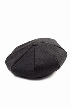 画像をギャラリービューアに読み込む, KLASICA OVER SIZED CLASSIC 8 PEICES BERET / FORK NEEDLE PUNCH SUPER 100&#39;s PENCIL STRIPE (IRON BROWN STRIPES)