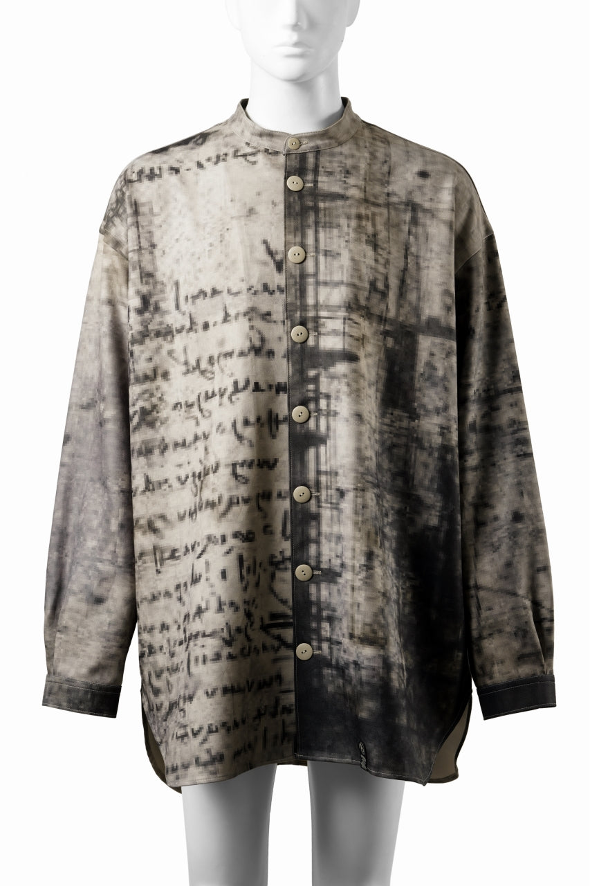beauty : beast DIGITALLY PRINTED SHIRT JACKET (DIRT)