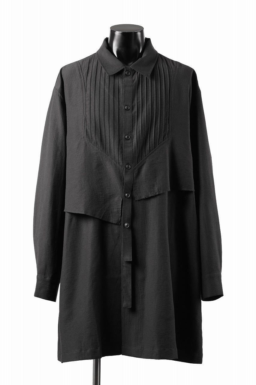 画像をギャラリービューアに読み込む, Professor.E OVERSIZED LAYERED SHIRT (BLACK)