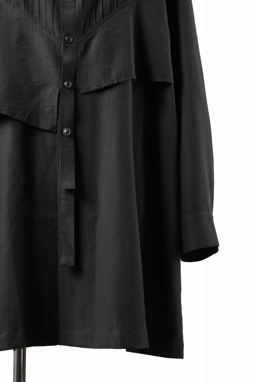 画像をギャラリービューアに読み込む, Professor.E OVERSIZED LAYERED SHIRT (BLACK)