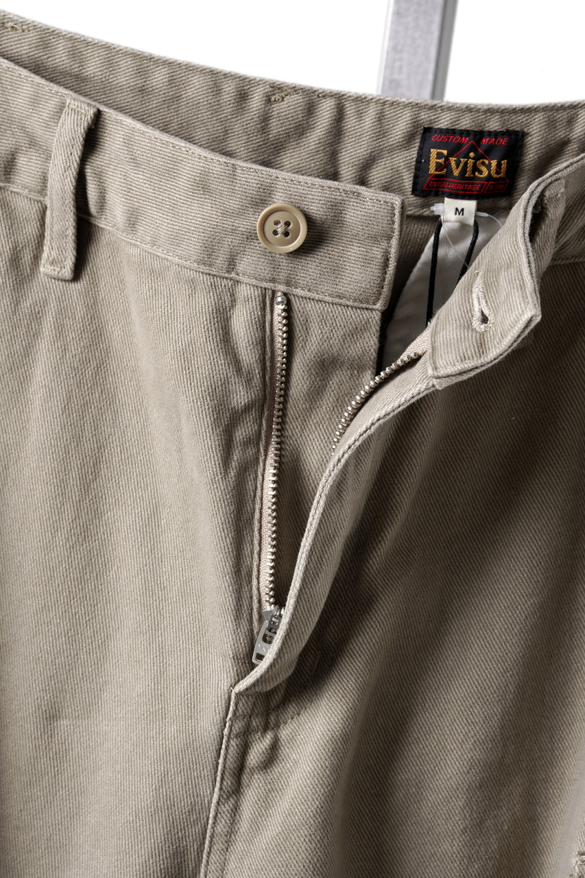画像をギャラリービューアに読み込む, EVISU EJ, MULTI CARGO “DAIKOKU” PANTS-RELAX FIT (BEIGE)