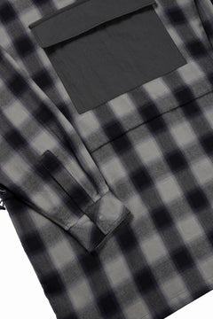 画像をギャラリービューアに読み込む, F/CE. WATER-SHIELD CHECK ANORAK SHIRT (GRAY)