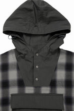画像をギャラリービューアに読み込む, F/CE. WATER-SHIELD CHECK ANORAK SHIRT (GRAY)