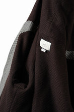 画像をギャラリービューアに読み込む, N/07 limited HOODY ZIP PARKA / SELVEDGE HICKORY STRIPES DENIM + FRENCH CARZE (BLACK x WHITE)