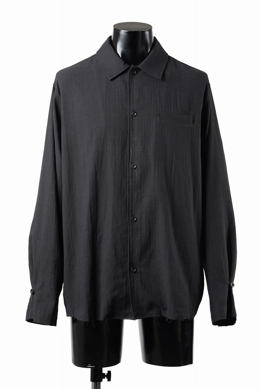 画像をギャラリービューアに読み込む, Professor.E EMBROIDERED SHIRT (BLACK)