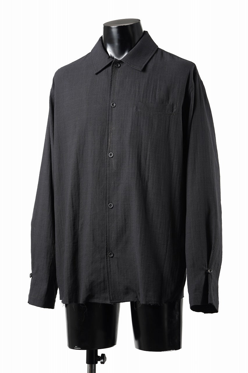 画像をギャラリービューアに読み込む, Professor.E EMBROIDERED SHIRT (BLACK)