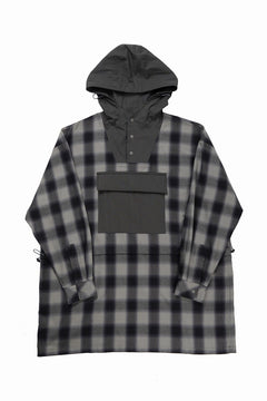 画像をギャラリービューアに読み込む, F/CE. WATER-SHIELD CHECK ANORAK SHIRT (GRAY)