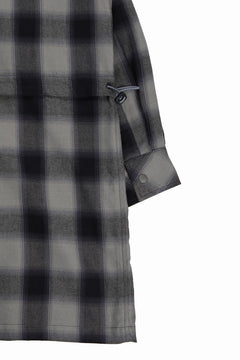 画像をギャラリービューアに読み込む, F/CE. WATER-SHIELD CHECK ANORAK SHIRT (GRAY)