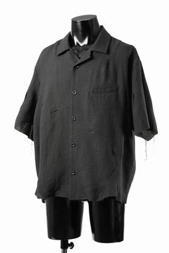 画像をギャラリービューアに読み込む, Professor.E CHECK SHORT SLEEVE SHIRT (BLACK)