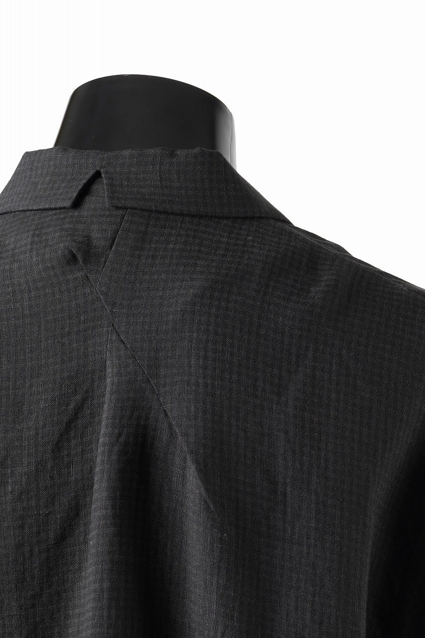 画像をギャラリービューアに読み込む, Professor.E CHECK SHORT SLEEVE SHIRT (BLACK)