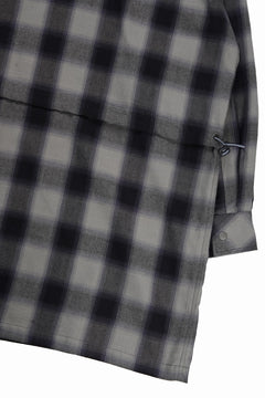 画像をギャラリービューアに読み込む, F/CE. WATER-SHIELD CHECK ANORAK SHIRT (GRAY)