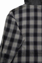 画像をギャラリービューアに読み込む, F/CE. WATER-SHIELD CHECK ANORAK SHIRT (GRAY)