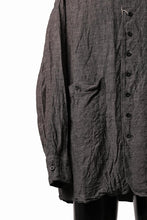 画像をギャラリービューアに読み込む, KLASICA "SH-051" BACK FLAP SHIRTS with BIG POCKETS / ANCIENT COLORED LINEN CHAMBRAY (BROWN)