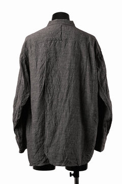 画像をギャラリービューアに読み込む, KLASICA "SH-051" BACK FLAP SHIRTS with BIG POCKETS / ANCIENT COLORED LINEN CHAMBRAY (BROWN)