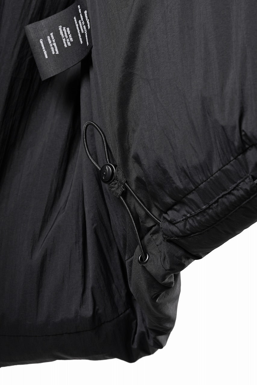 画像をギャラリービューアに読み込む, thom/krom OVERSIZED HIGH NECK VEST / WARM PUFFER (BLACK)