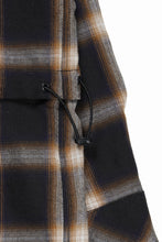 画像をギャラリービューアに読み込む, F/CE. WATER-SHIELD CHECK ANORAK SHIRT (BLACK)