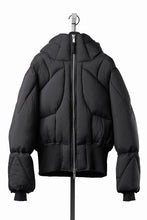 Load image into Gallery viewer, thom/krom HIGH NECK &amp; BIG HOODIE JACKET / WARM PUFFER (BLACK)