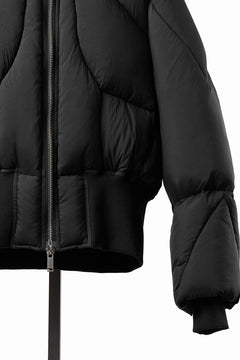 Load image into Gallery viewer, thom/krom HIGH NECK &amp; BIG HOODIE JACKET / WARM PUFFER (BLACK)