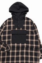 画像をギャラリービューアに読み込む, F/CE. WATER-SHIELD CHECK ANORAK SHIRT (BLACK)