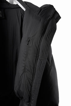 Load image into Gallery viewer, thom/krom HIGH NECK &amp; BIG HOODIE JACKET / WARM PUFFER (BLACK)