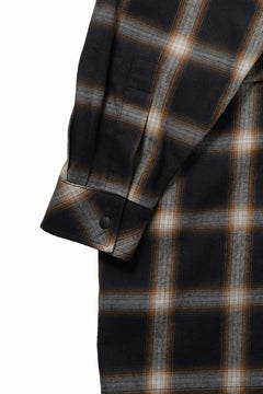 画像をギャラリービューアに読み込む, F/CE. WATER-SHIELD CHECK ANORAK SHIRT (BLACK)