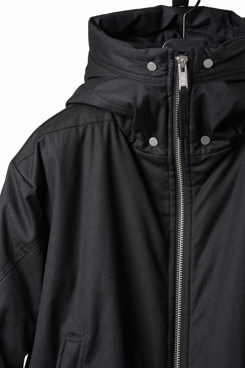 画像をギャラリービューアに読み込む, thom/krom HOODIE ZIP JACKET / WARM PADDED FILL (BLACK)