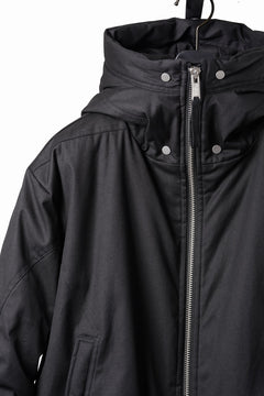 画像をギャラリービューアに読み込む, thom/krom HOODIE ZIP JACKET / WARM PADDED FILL (BLACK)