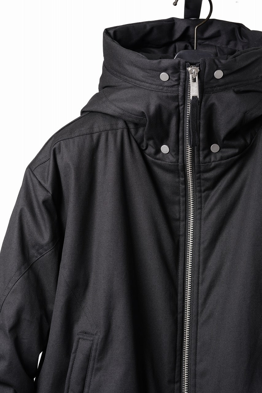 画像をギャラリービューアに読み込む, thom/krom HOODIE ZIP JACKET / WARM PADDED FILL (BLACK)