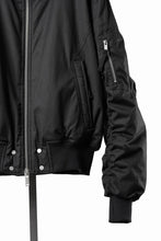 画像をギャラリービューアに読み込む, thom/krom HOODIE ZIP JACKET / WARM PADDED FILL (BLACK)