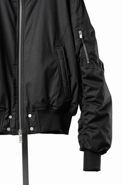 画像をギャラリービューアに読み込む, thom/krom HOODIE ZIP JACKET / WARM PADDED FILL (BLACK)
