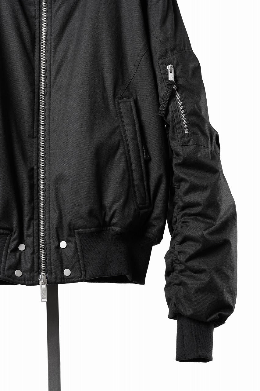 画像をギャラリービューアに読み込む, thom/krom HOODIE ZIP JACKET / WARM PADDED FILL (BLACK)
