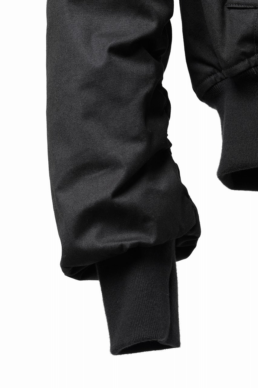 画像をギャラリービューアに読み込む, thom/krom HOODIE ZIP JACKET / WARM PADDED FILL (BLACK)