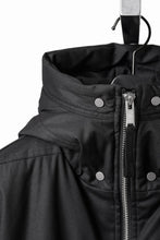 画像をギャラリービューアに読み込む, thom/krom HOODIE ZIP JACKET / WARM PADDED FILL (BLACK)