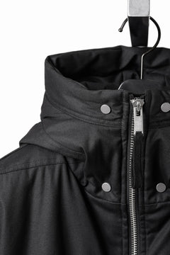 画像をギャラリービューアに読み込む, thom/krom HOODIE ZIP JACKET / WARM PADDED FILL (BLACK)