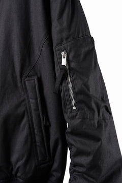 画像をギャラリービューアに読み込む, thom/krom HOODIE ZIP JACKET / WARM PADDED FILL (BLACK)