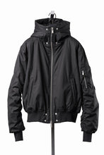 画像をギャラリービューアに読み込む, thom/krom HOODIE ZIP JACKET / WARM PADDED FILL (BLACK)