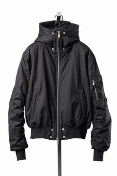 画像をギャラリービューアに読み込む, thom/krom HOODIE ZIP JACKET / WARM PADDED FILL (BLACK)