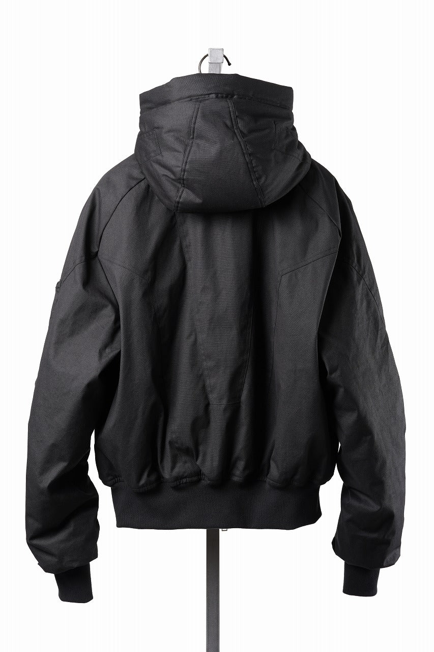画像をギャラリービューアに読み込む, thom/krom HOODIE ZIP JACKET / WARM PADDED FILL (BLACK)