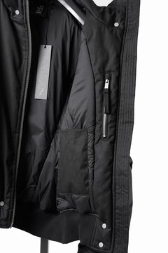 画像をギャラリービューアに読み込む, thom/krom HOODIE ZIP JACKET / WARM PADDED FILL (BLACK)