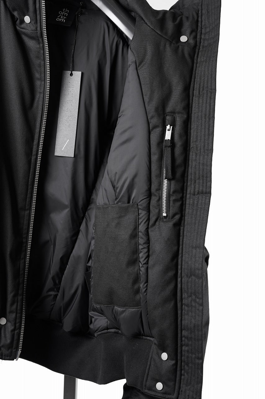画像をギャラリービューアに読み込む, thom/krom HOODIE ZIP JACKET / WARM PADDED FILL (BLACK)